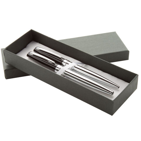 Set of 2 Chrome Station Pens