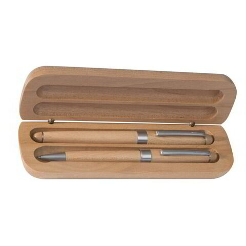 Set of 2 Wooden Pens