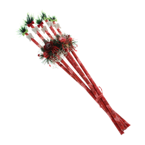 Set 5 Nuielușe Moș Nicolae Aripi Înger – Nuielușe Personalizate, Decorate Manual, 60 cm