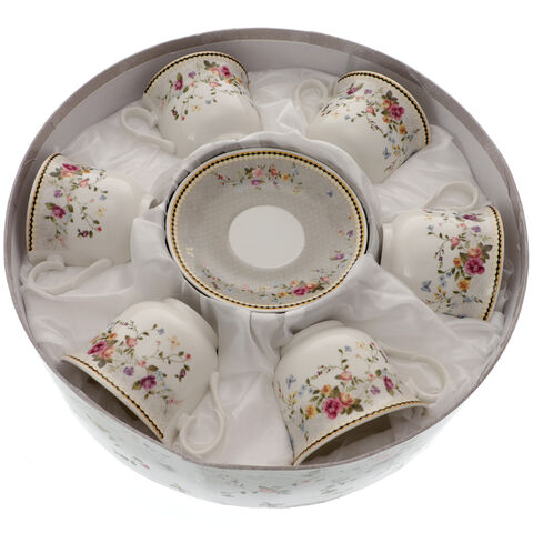 Rose Garden Porcelain Teacup Set