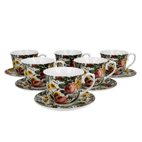 Porcelán csésze készlet Spring 6-os 250ml