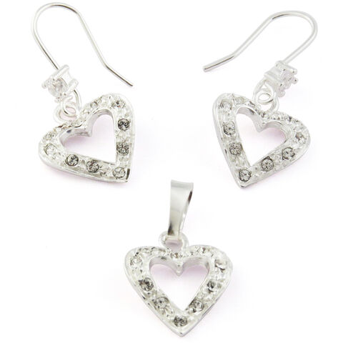 Swarovski set heart