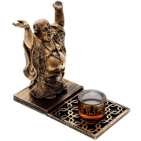 Buddha aromaterápiás szett gyertyatartóval