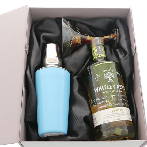 Set cadou Cocktail cu Gin personalizat, shaker și pahar pictat