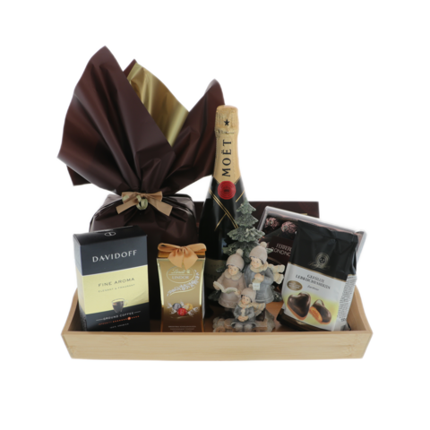 Gift set Christmas carolers with Moët & Chandon