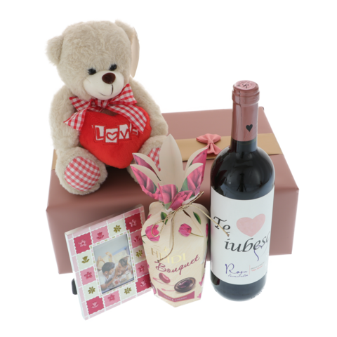 Teddy bear gift set I love you