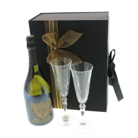 Set cadou Dom Perignon Vintage cu pahare cristal