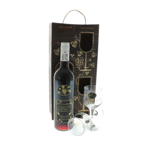 Set cadou Nunta de portelan sticlă personalizată cu pahare