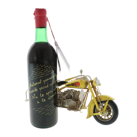 Set cadou Visurile cu Sticla personalizata si Motocicleta
