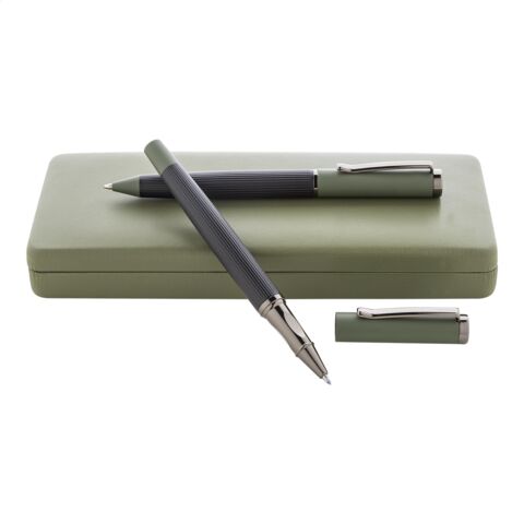 Set Pixuri Classy Green în Cutie Cadou – Pixuri Personalizate Andre Philippe