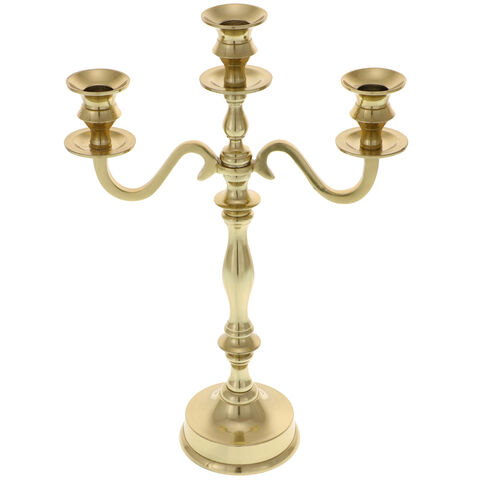 Candlestick for 3 candles golden