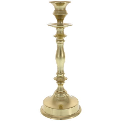 Golden metallic candlestick