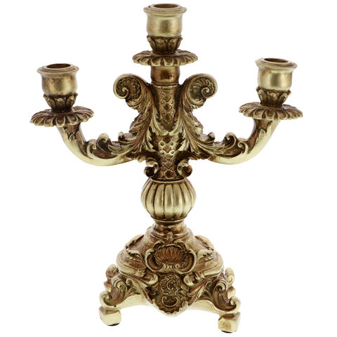 Bronze candlestick with 3 arms