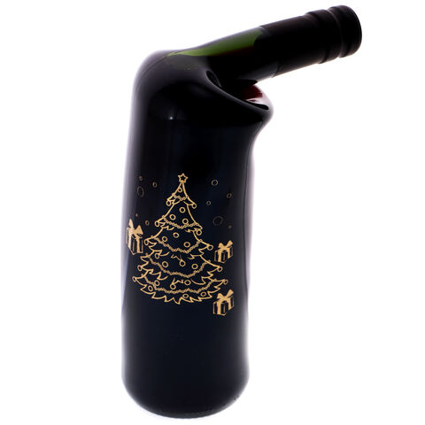 Christma wine bottle