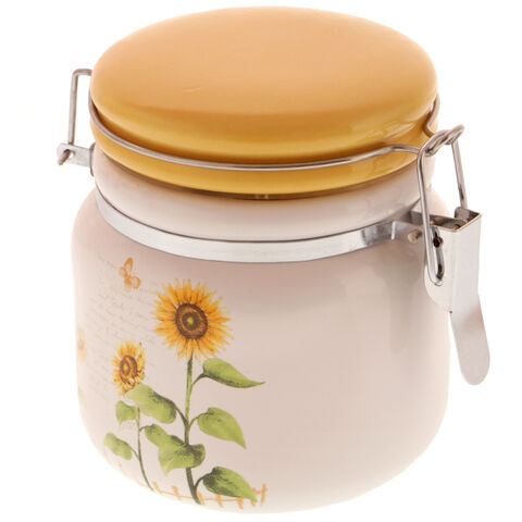 Jar for spices with Sunflowers