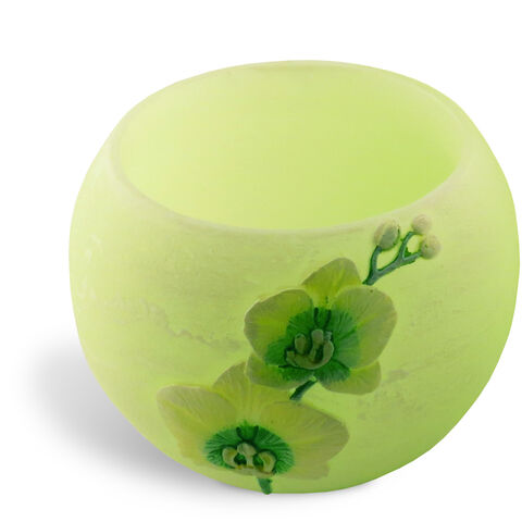 Suport Lumânare Orhidee Verde