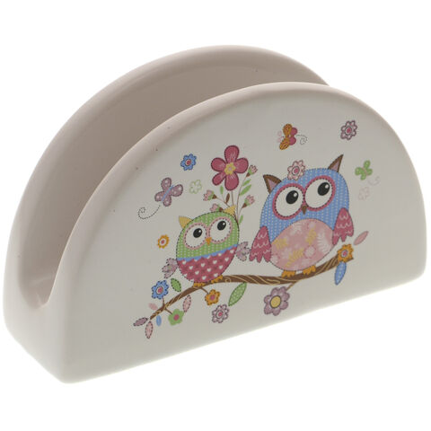 Napkin Holder with Owls