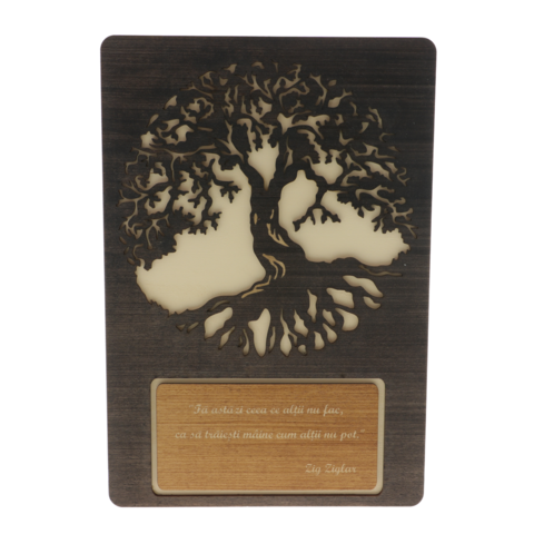 Painting tree of life with message do today 40cm