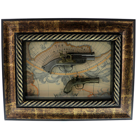 Wall Decoration with 2 Pistols