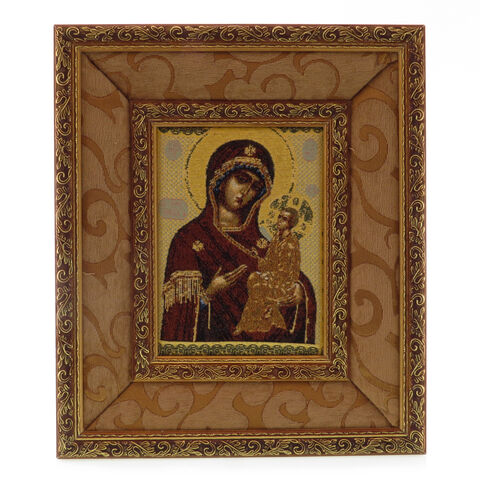 Icon of Mary fabric