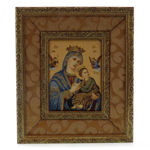 Icon of Mary and Jesus fabric