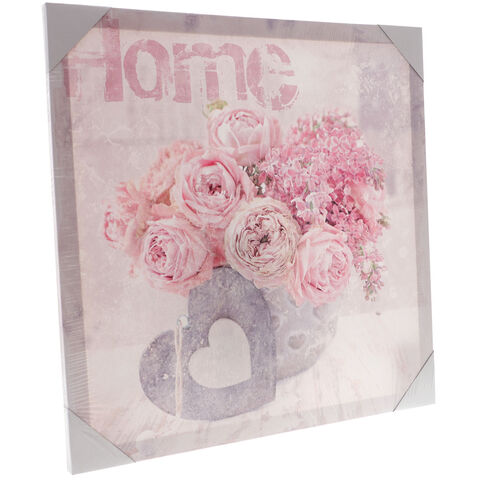 Tablou pe Panza Buchet Floral Roz