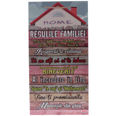 Home and family rules painting