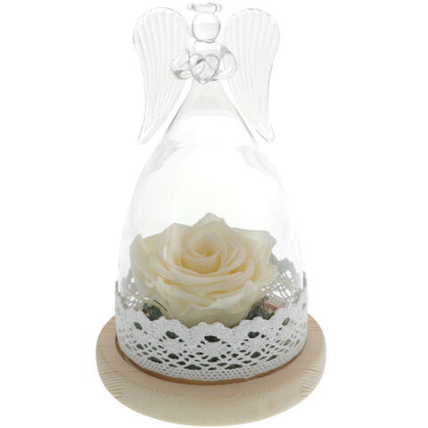 Forever Rose in Angel Glass