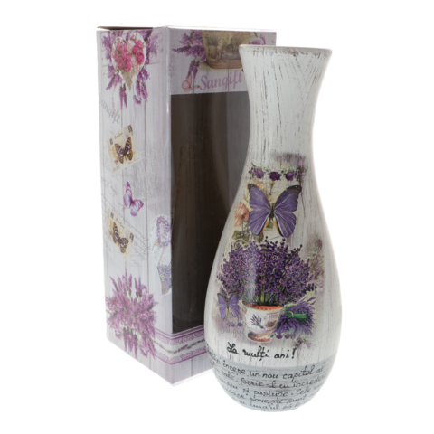Vaza ceramica personalizata cu lavanda Un Nou Capitol
