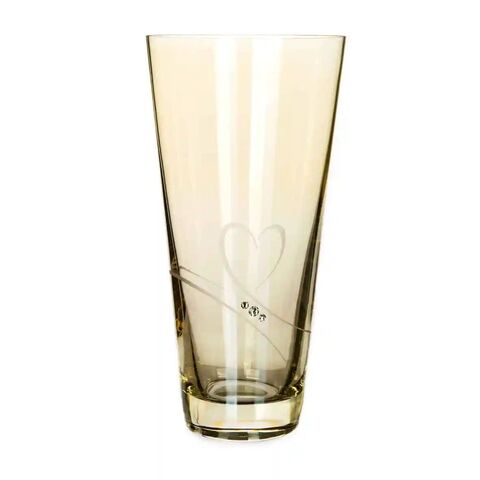 Vaza cristal inima Amber Romance 25 cm