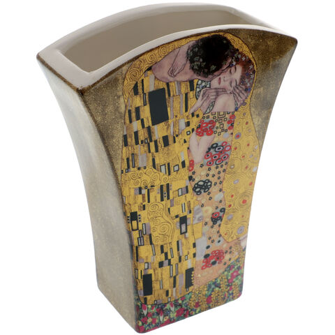 Klimt Kiss porcelán váza és bögre készlet