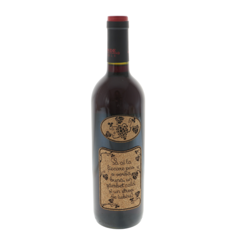 Personalized bottle with greeting at every step