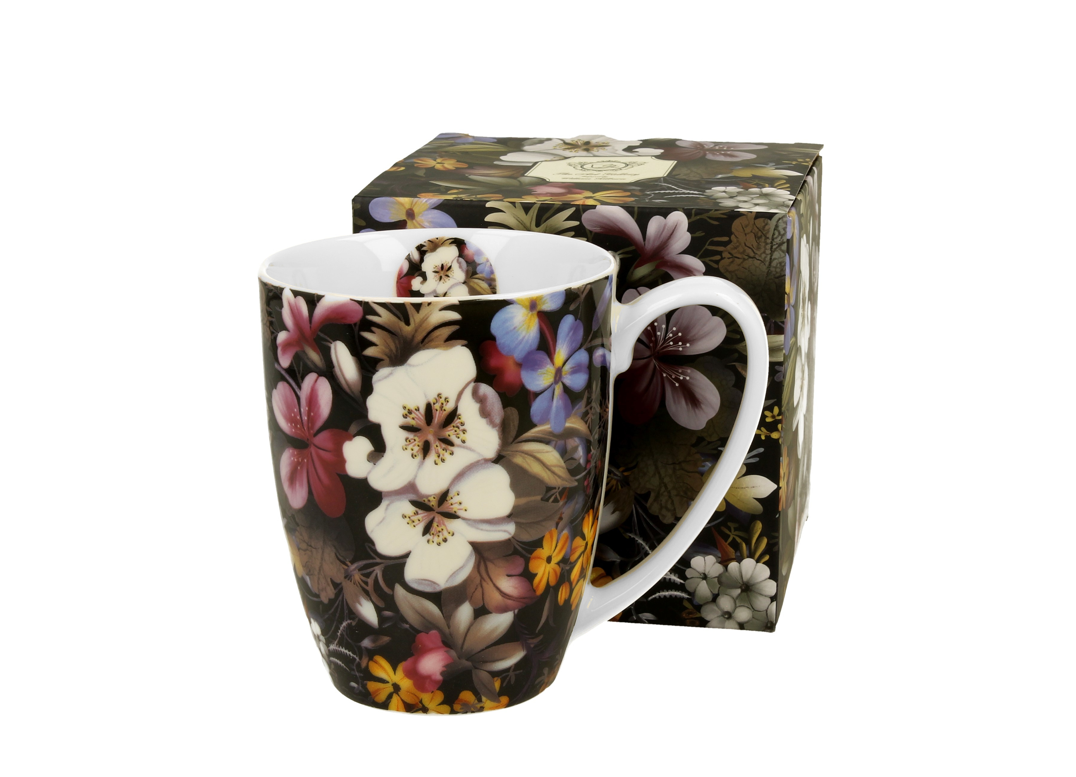 CERAMIC MUG WITH MULTICOLOR FLOWERS