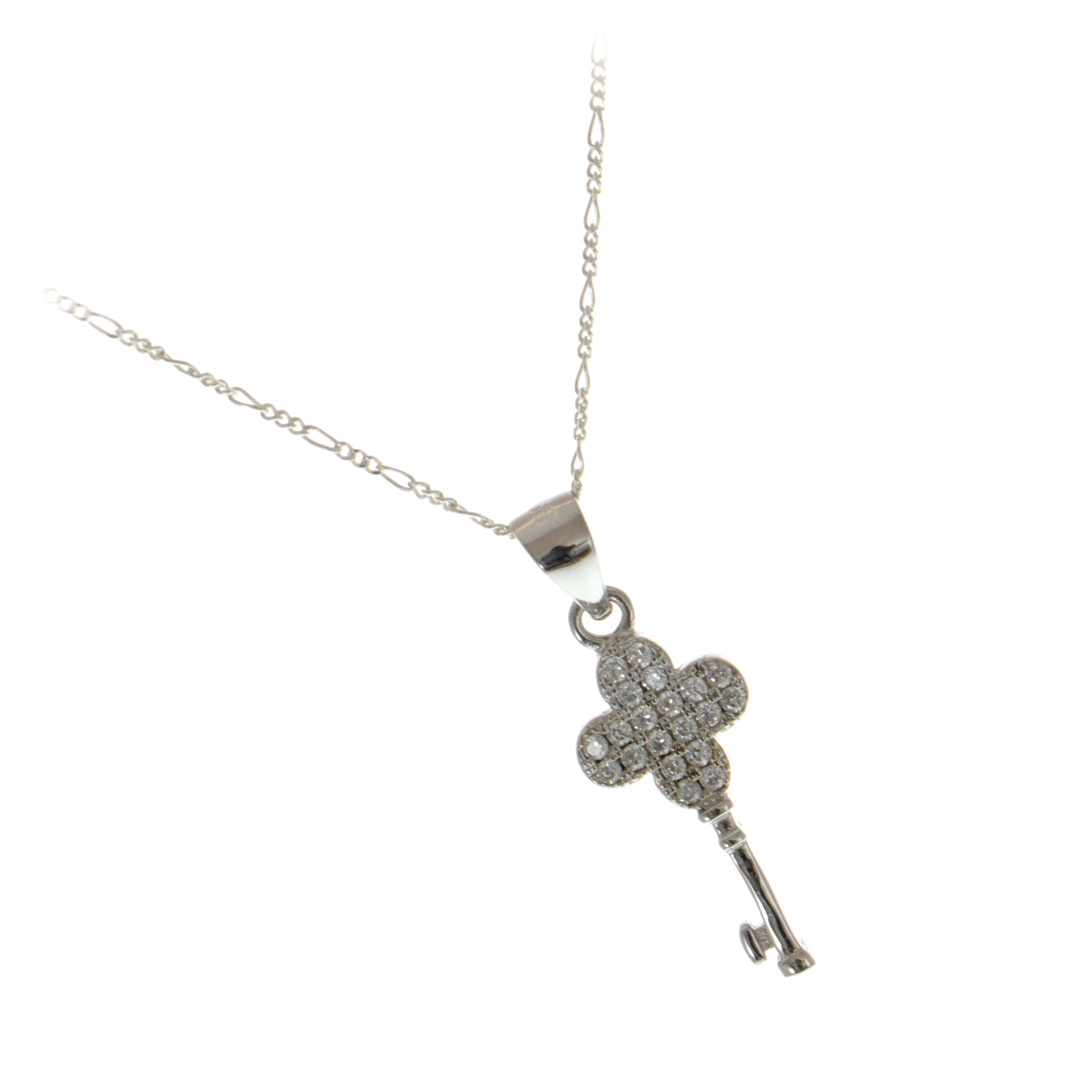 Women's pendant necklace silver deals