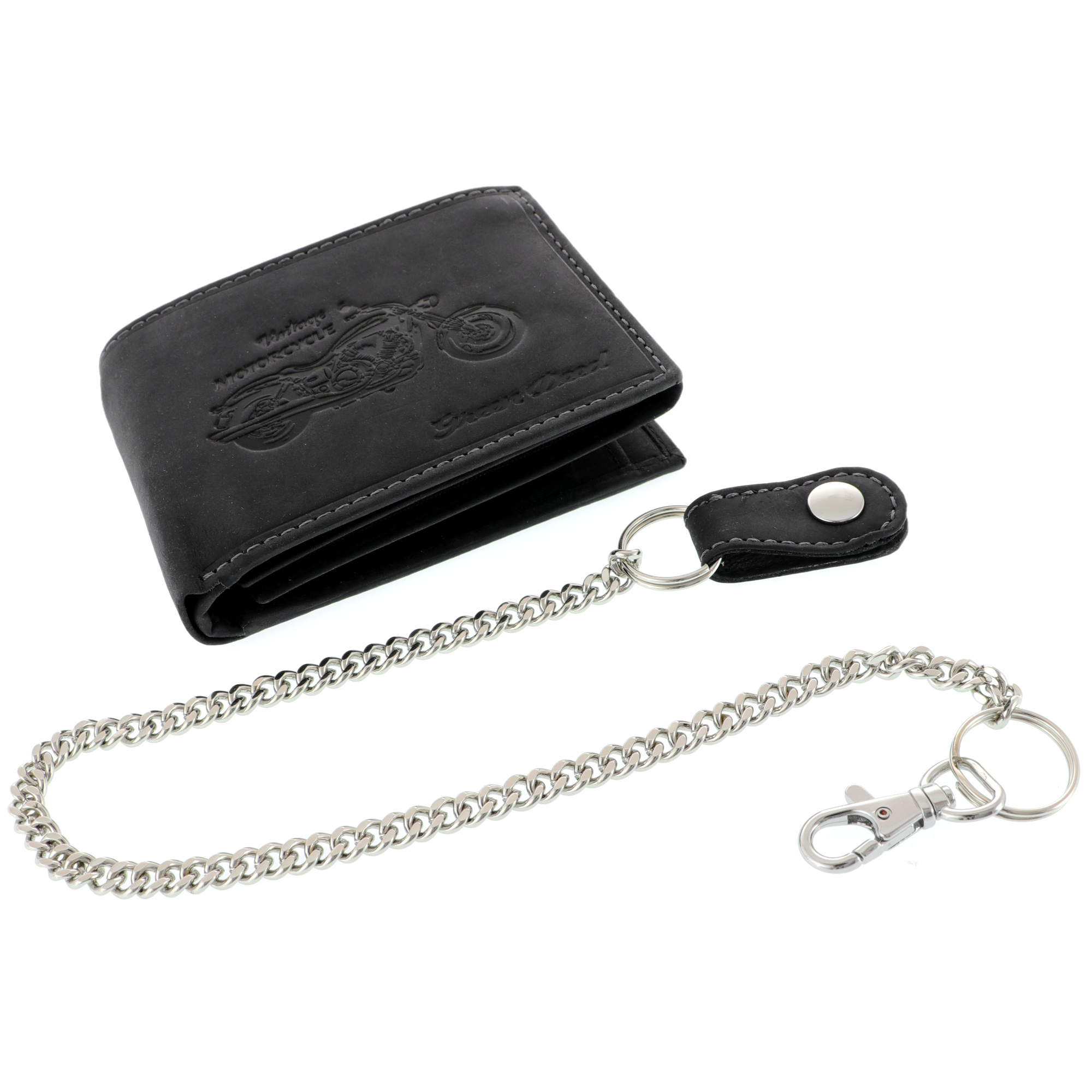 Leather motorcycle top wallet