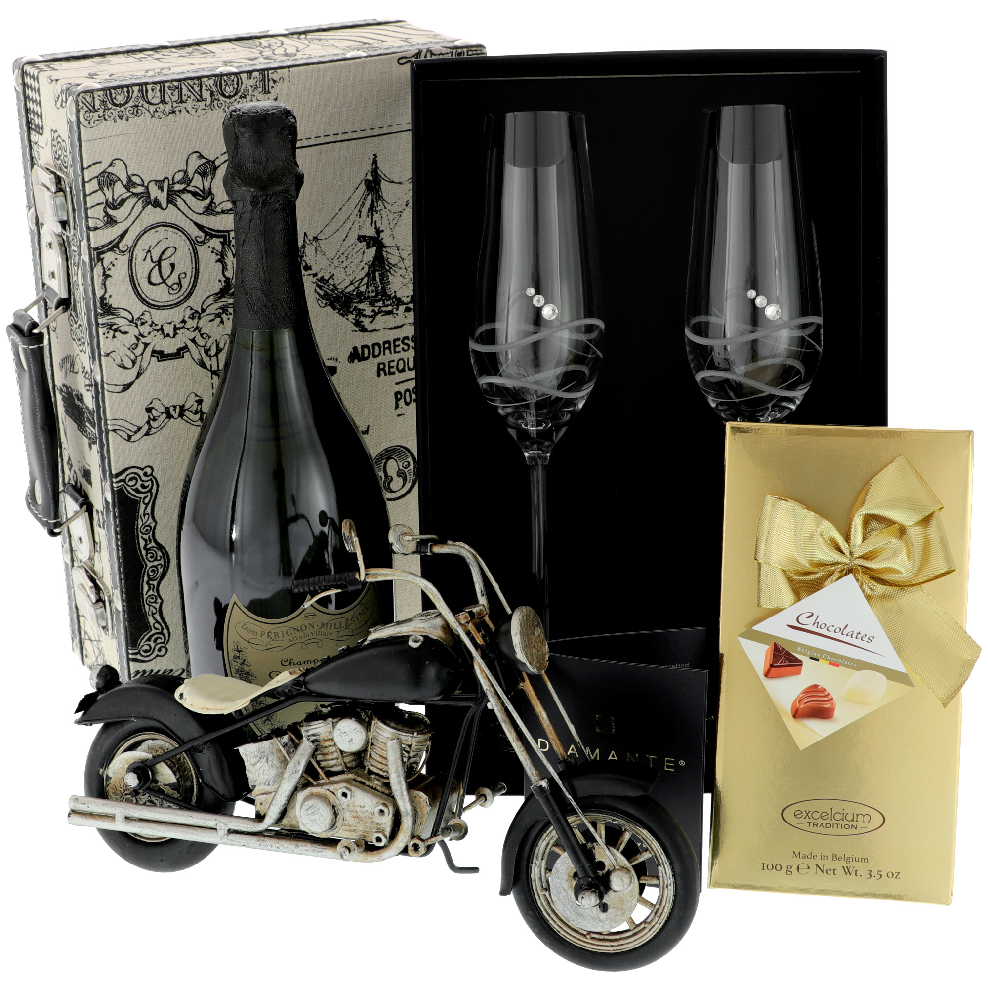 Dom Perignon Champagne & Belgian Chocolates Gift Box - Next Day